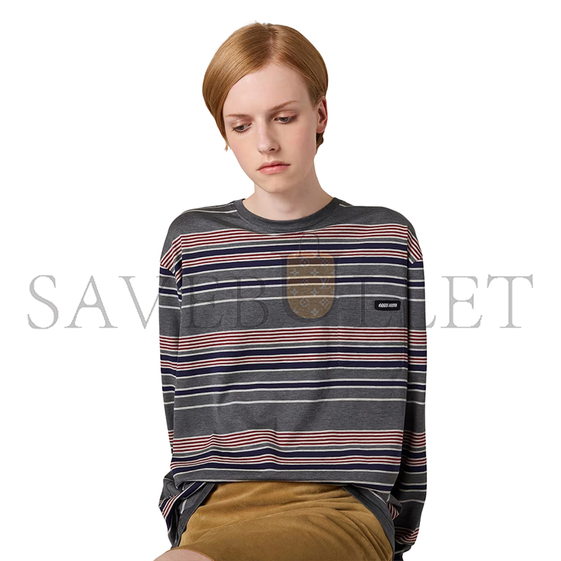 M1v M1v striped jersey t-shirt mjla18